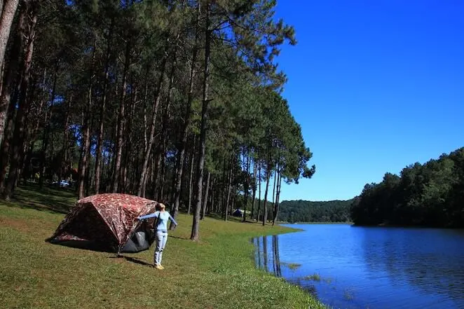 Camping ved søen i Stendal