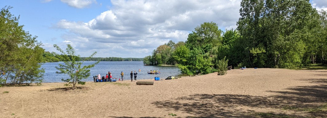 Tegeler See, Badestelle Saatwinkel - Foto