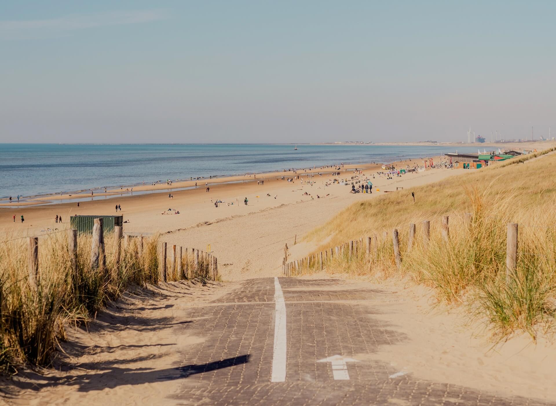 Zandvoort Aan Zee Beach Bathing In Noord Holland Netherlands Zandvoort Aan Zee Beach Bathing In Noord Holland Netherlands